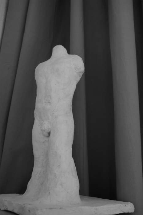 Sculpture buste en plâtre Fabien Lesbordes Paris 6