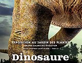 Affiche de l'expo dinosaure à paris au jardin des plantes