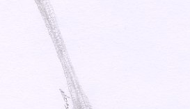 1 dessin de patte d'oiseau dessinée au crayon sec