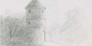 moulin montparnasse dessiné au crayon