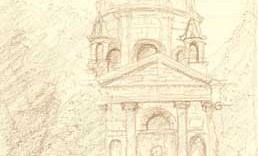 La sorbonne église dessin monument paris