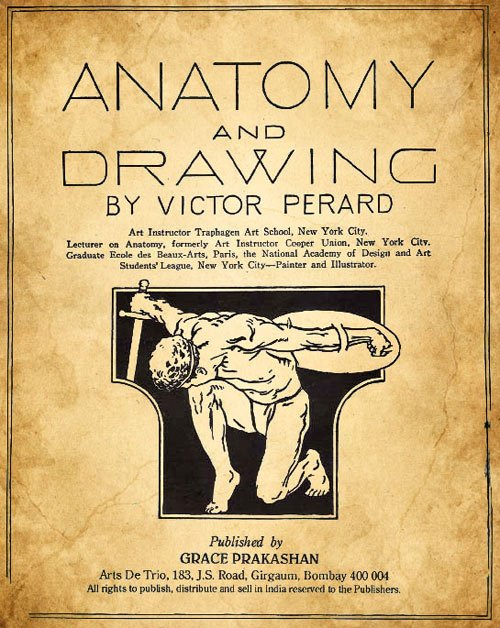 Livre de dessin et d'anatomie Anatomy and drawing