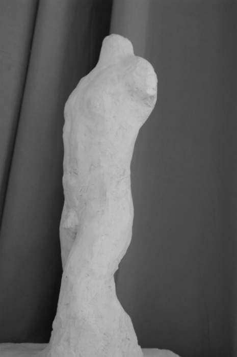 Sculpture buste en plâtre Fabien Lesbordes Paris 1