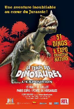 Exposition Le Temps des Dinosaures porte de Versailles Paris