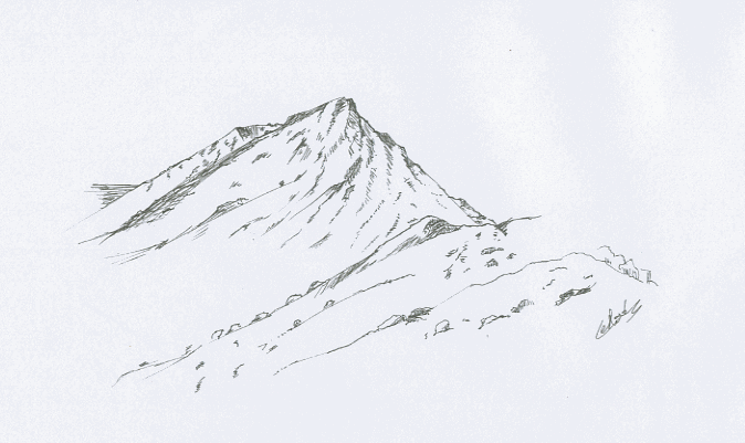 Illustration de paysage de montagne illustrateur Vectanim 2011