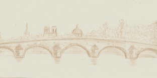 Composition Le pont royal de Paris © Fabien Lesbordes dessinateur Vectanim 2011