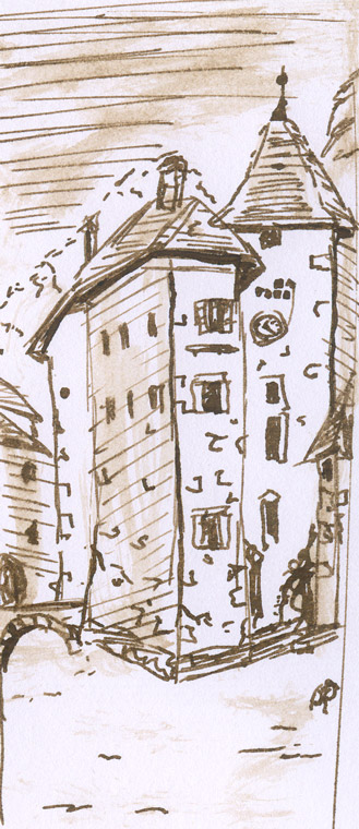 Illustration moyen-age Annecy